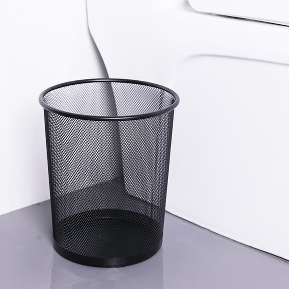 Deal Countdown! Waste Paper Dustbin Black Wire Heavy Duty Paper Bucket for Home Bureau A Wastepaper Set Other Cleaning Supplies Practical Home Decor 10.2" X 9.1" X 7.3" Happy 2026!