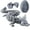 Silk Silver, variant on 3D Printed Dragon Egg with Articulated Crystal Dragon Inside | Movable Fidget Desk Toy | Fantasy Home Office Decor | Unique Gift Idea (Silk Silver)