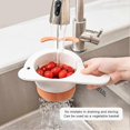 thumbnail image 5 of 2pcs Food Strainer Whale Shape Hanging Rack Drain Basket Kitchen Sink Banmo, 5 of 5