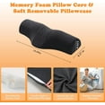 thumbnail image 3 of MOONORAH Cervical Neck Pillows for Pain Relief Sleeping, Memory Foam Neck Bolster Support Pillow, Shoulder Relaxer for Stiff Pain Relief, Neck Roll Pillow for Bed Office (Dark Gray), 3 of 7