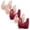 Pink, variant on Bras for Women Front Closure No Underwire Bras for Women 5-Pack Supportive Bralette Wireless Plunging Retro Full Coverage Bralette Solid Embroidered Underwear for Older Women Gym XL Black