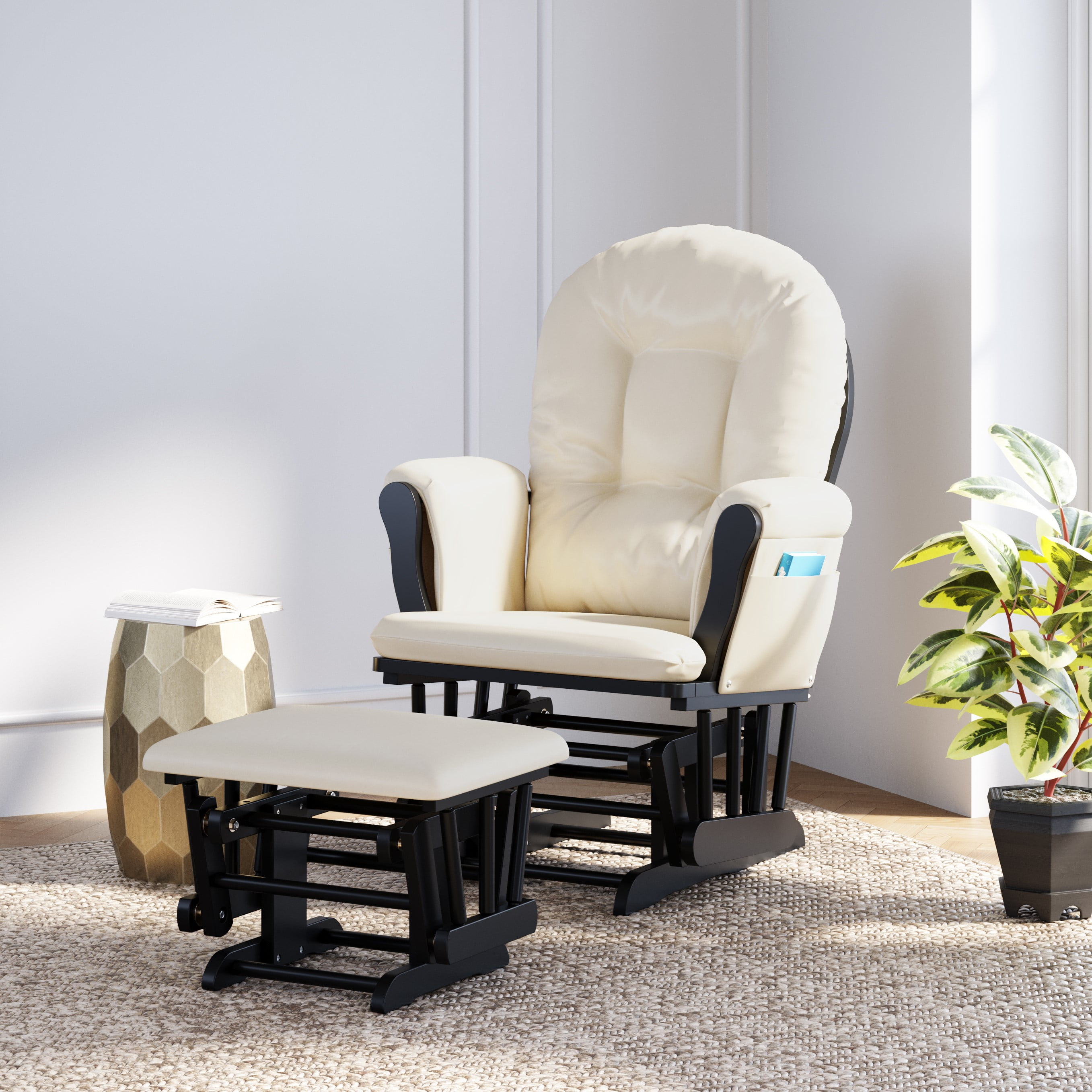 Storkcraft bowback glider and ottoman sales