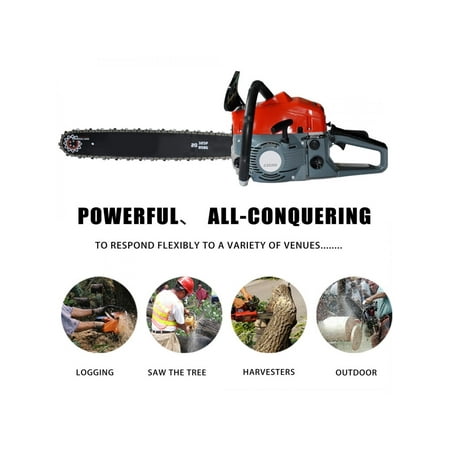 20inch 52cc 2 Stroke Saw Blade Petrol Chainsaw Outdoor Garden Yard Use Tool Kit