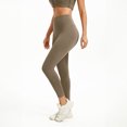 thumbnail image 4 of Womens High Waist Seamless Gym Leggings, Squat Proof Stretchable Tight Sports Pants for Yoga Workout Coffee L, 4 of 5