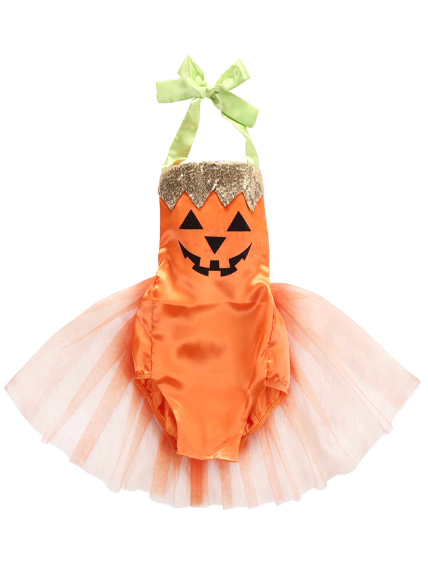 Halloween Baby Boy Girl Dress My First Halloween Zucca Hoodie Pagliaccetto Tuta Un Pezzo