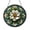 Acrylic 3.5 Inch, variant on White Blossom Floral Stained Glass Circular Panel, Soft Botanical Window Decor Accent for Calm Nature Inspired Interiors