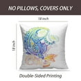 thumbnail image 2 of LALILO Throw Pillow Covers Floral Paisley Trendy Watercolour Cushion Cover 18" x 18", 2 Pack, 2 of 6