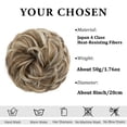 thumbnail image 4 of HTQWLP Large Messy Bun Hair Piece Wavy Curly Scrunchies Synthetic Chignon Ponytail Hair Extensions Thick Updo Hairpieces for Women - Beige Multi, 4 of 11