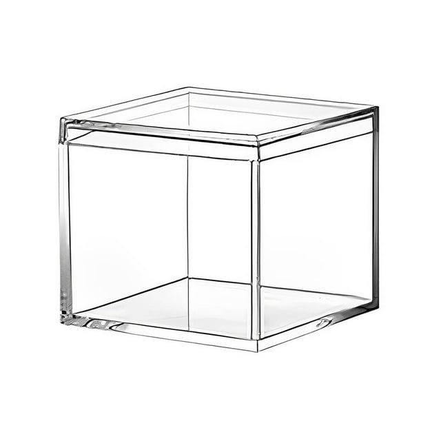 Caja de dulces de 12 uds, usos múltiples, recipiente para aperitivos y galletas de Chocolate, caja de alimentación con tapa transparente, Almacenamiento y organización del hogar 4.5*4.5*4.5 cm 65 ml Injueey HA071120-01