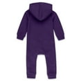 thumbnail image 3 of Infant & Newborn WEAR by Erin Andrews Purple Baltimore Ravens Hooded Fleece Full-Zip Coverall, 3 of 3