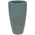 thumbnail image 2 of Ecobo 20.9-Inch Tall Eco-Friendly Round Pot Planter | Indoor/Outdoor Use, Durable, Versatile, and Lightweight | Contemporary All-Weather Design by Brazilian Artisans - Blue-Gray, 2 of 6