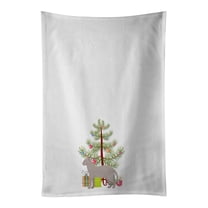 Don Sphynx Cat Merry Christmas White Kitchen Towel Set of 2 19 in x 28 in