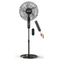thumbnail image 6 of 2Pack 16" Pedestal Fan with Remote, 3-Speed Oscillating Fan, Adjustable Height and Tilt, 40"- 46" Electric Cooling Portable Fan for Home Office Bedroom Use, 6 of 10