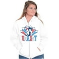 thumbnail image 4 of Betty Boop Retro Cartoon US Sassy Women Plus Size Zipper Hoodie Brisco Brands 5X, 4 of 5