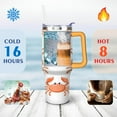 thumbnail image 4 of 40 OZ Cute Crab Marine Adorable Travel Mug Gifts for Women Men Birthday Travel Cup Gifts for Boyfriend Insulated Stainless Steel Water Bottle with Handle, 4 of 7