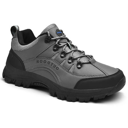 

HAOSHIDUO Men s Waterproof Hiking Shoes Anti Slip Durable Outdoor Shoes Comfortable Hike Trekking Trails Shoes