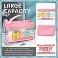 thumbnail image 3 of Bolsa de cosméticos Geetery Chenille Letter Pink Nylon 23x15x12 cm, 3 of 7