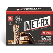 MET-Rx Big 100 Trial Pack, Meal Replacement Bars, 9 Count