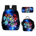 thumbnail image 1 of Smiling Critters School Bag Three-Piece Set Cartoon Backpack Shoulder Bag Pencil Bag Smiling Little Animals, 1 of 2