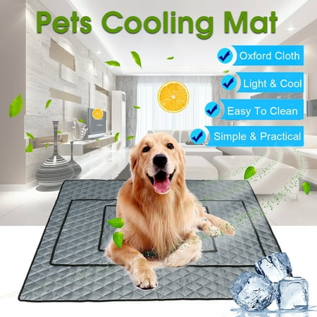 Pet Cooling Mat Non-Toxic Cool Pad Cooling Pet Bed for Summer Dog Cat Puppy - Light,Thin &