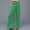 Green, variant on Women's Linen Pants High Waist Wide Leg Palazzo Pants For Women Smocked Elastic Waist Loose Comfy Casual Pajama Pants Pockets, Women's Casual Pants S