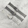 thumbnail image 2 of Correa de reloj de acero inoxidable compatible con la correa Apple Watch s8ultra 38/40/41MM/42/44/45/49MM Correa de acero inoxidable compatible con Apple Watch s8ultra 38/40/41MM/42/44/45/49MM gris (, 2 of 3