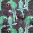 thumbnail image 1 of oneOone Cotton Flex Green Fabric Parrot,Monstera Leaves & Floral Sewing Craft Projects Fabric Prints By Yard 40 Inch Wide, 1 of 1