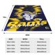 thumbnail image 4 of Manta de franela suave y acogedora personalizada de Rams Football para hombres y mujeres, se puede usar en la cama, el sofá, para acampar, para ver películas o viajar, 30 x 40 pulgadas, 40 x 50, 4 of 8