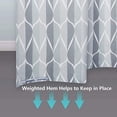 thumbnail image 3 of Grey Fabric Shower Curtain, Water Resistant Design and Polyester, Quick Dry, Weighted Hem, Bathroom Shower Curtain Set, W 182.88 x H 182.88 cm, durable, washable, 3 of 5
