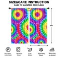 thumbnail image 2 of Red and Green Tie Dye Pattern Insulated Teens Curtains Set Of 2, Bedroom Essentials, Toddler Room Decor 42x84in(106x213cm), 2 of 5