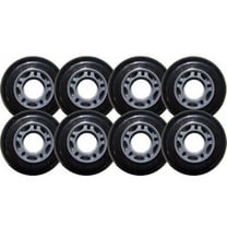 80mm 82A BLACK INLINE Outdoor WHEELS Rec/Fitness/Hockey