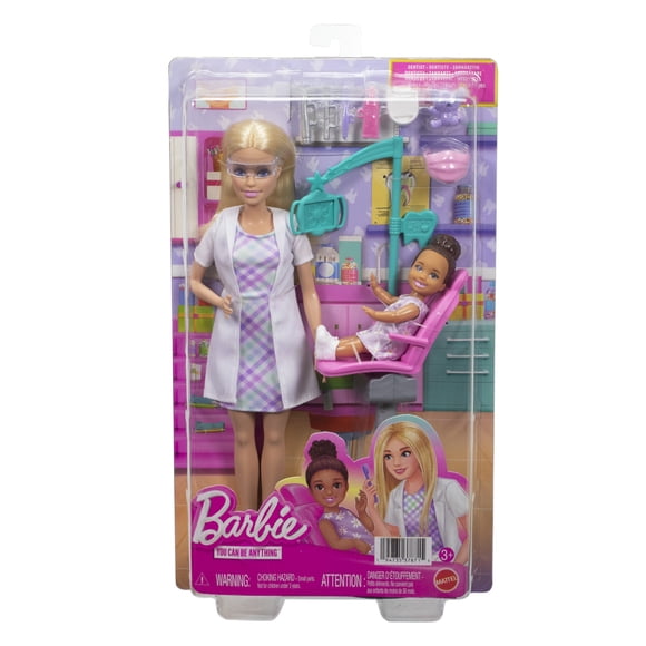 Set de Juego Mattel Barbie Dentista de Bebés Rubia