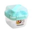 thumbnail image 2 of Ensaladera de viaje Sunnimix recipiente para ensaladas multiusos reutilizables Verde, 2 of 8