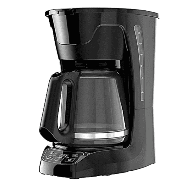 12-Cup Programmable Coffeemaker, Black