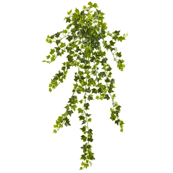 Nearly Natural 35" Ivy Artificial Hanging Plant (Set of 4), Green