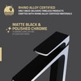 thumbnail image 4 of ANZZI Single Handle Single Hole Bathroom Vessel Sink Faucet With Pop-up Drain in Matte Black & Chrome, 4 of 8