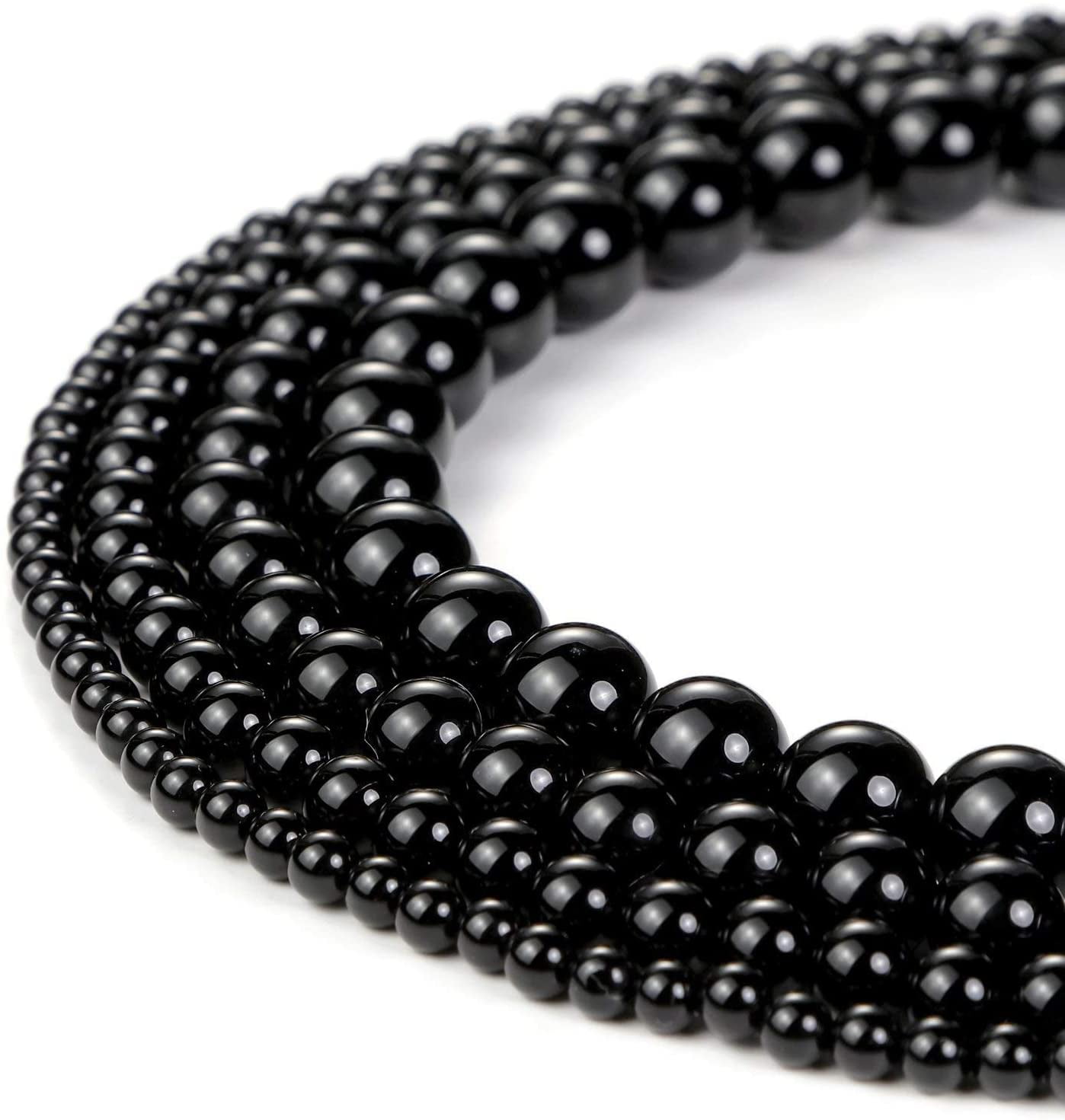 Natural Gemstone Black Onyx Agate Heart Love Beads For Jewelry Making Strand 15" 