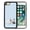 French Bulldog Dog Lying Down Looking Up, variant on WIRESTER Shockproof Soft Rubber Cover Case for Apple iPhone 7/8 4.7", English Bulldog Dog Lying Down Looking Up On Aero Blue Background