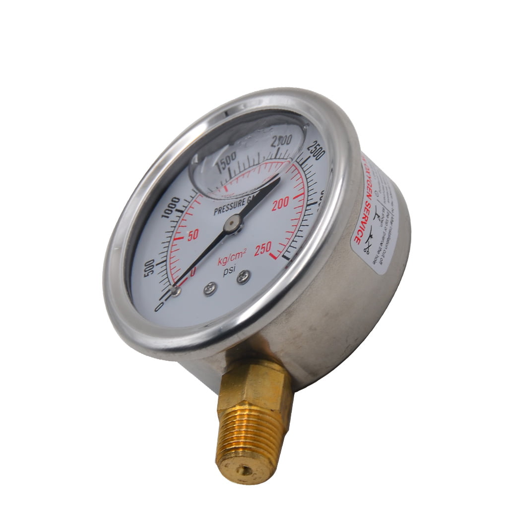 14 Pack 30 psi Replacement Gauges 2 in Brass NPT 1/4 in 