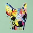 thumbnail image 5 of Wild Bobby Dean Russo Colorful Chihuahua Dog Lover Women Racerback Tank Top, Mint, X-Large, 5 of 5