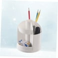 thumbnail image 4 of SHOWERORO White Plastic Pen Holder for Office Desk Organizer with Sturdy Lightweight Design, 4 of 8