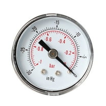 Dial Type Vacuum Pressure Gauge Back Mount Connection 1/8 BSPT Vacuum Gauge