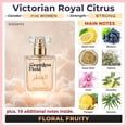 thumbnail image 2 of Seamless Hold Victorian Royal Citrus Floral Fruity Woody Perfume for Women Parfum | Inspired Luxury Fragrance | Long-Lasting Scent - 1 oz (30 ml), 2 of 6