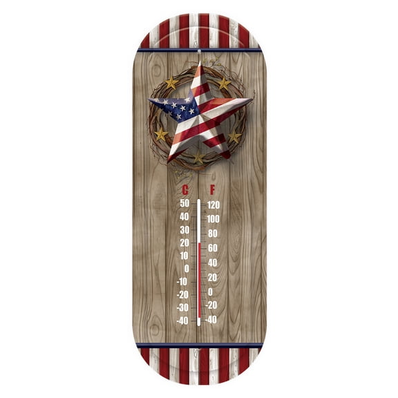 Briarwood Lane Everyday Thermometer 17x6 American Barnstar Thermometer