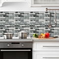 thumbnail image 5 of DEWOO Peel and Stick on Self Adhesive Backsplash Wall Marble Tiles Stickers 3D for Kitchen Bathroom,Grey (10-Sheet, 12"×12"), 5 of 8