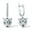White, variant on Santuzza 925 Sterling Silver Panther Earrings Green Spinel Cubic Zirconia Leopard Dangle Earrings for Women