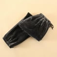 thumbnail image 2 of RongHuan Men's Fleece Pajama Pants Comfy Elastic Waist Flannel Sleepwear Home Pants with Pockets, 2 of 9