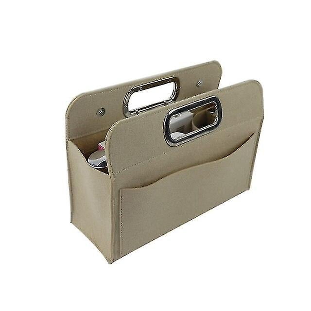 Bolsas organizadoras para cosméticos y artículos de tocador, tela de fieltro, color beige