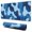 Camouflage Bleu, variante sur Tapis de Souris Camouflage Bleu et Blanc Imperméable, Caoutchouc+multispandex Lavable pour Bureau Maison Jeu 31.5x15.7 Pouces