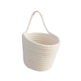 thumbnail image 2 of Cotton Rope Basket with , Favors Basket | Woven Gift Basket, Small Woven Handle Basket for Birthday, Baby Shower, Easter, Christmas, Home Decor, 2 of 6